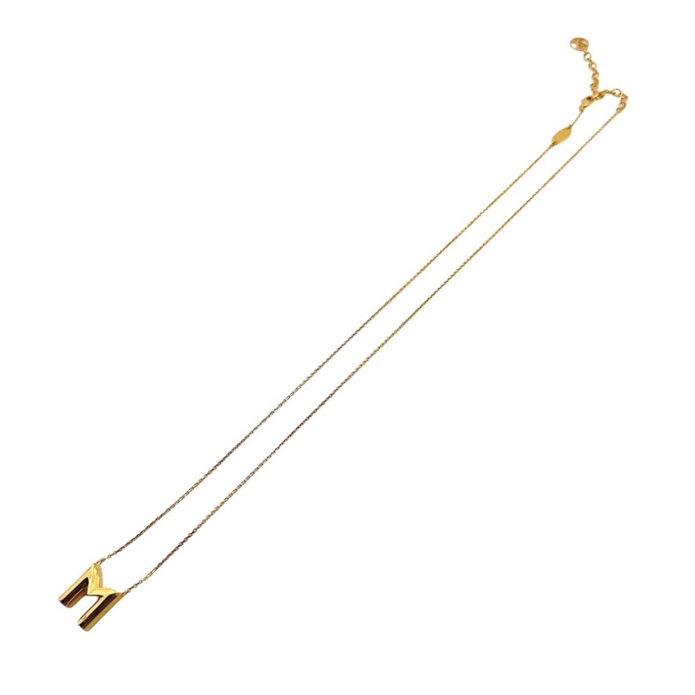 Louis Vuitton Necklace LVME M GP Gold LV - Picture 8 of 11